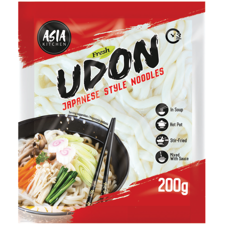 Makaron udon, świeży 200g - Asia Kitchen