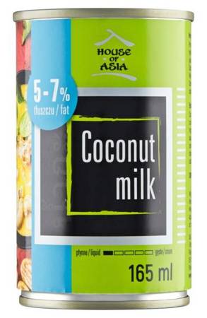Mleczko kokosowe Light (5-7%) w puszce 165ml - House of Asia