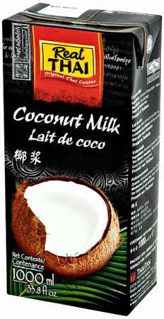 Mleko kokosowe (85% wyciągu z kokosa) w kartonie 1L - Real Thai