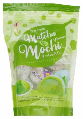 Mochi, ryżowe ciasteczka o smaku zielonej herbaty Matcha 120g - Love & Love