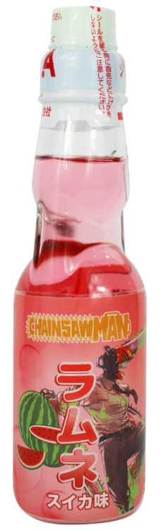 Napój Ramune Watermelon Chainsaw Man o smaku arbuzowym 200ml - Hata Kosen