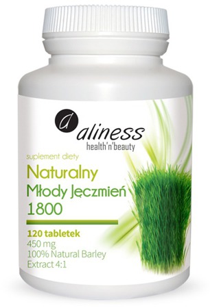 Naturalny Młody Jęczmień 1800 450 mg (Ekstrakt 4:1) - 120 tabletek