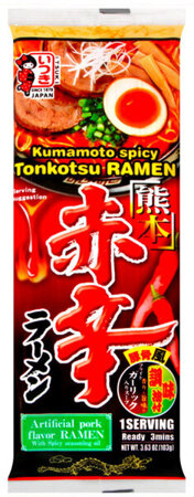 Ramen Kumamoto Aka Kara z miso i chili, bardzo ostry 103g - Itsuki
