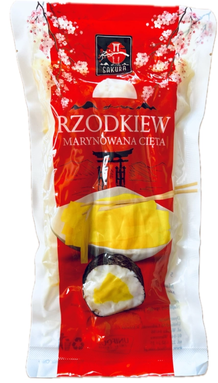 Rzodkiew Oshinko (Takuan) marynowana, pocięta 400g - Sakura