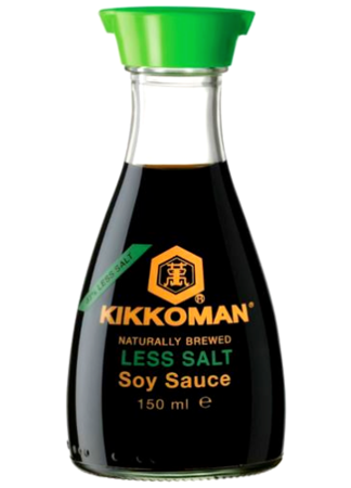 Sos sojowy o zmniejszonej zawartości soli 150ml - Kikkoman