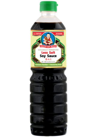Sos sojowy uniwersalny o zmniejszonej zawartości soli 1L - Healthy Boy