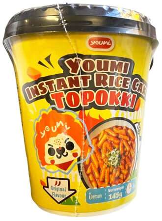 Topokki Danie instant Rice Cake Original, bardzo ostra 145g - Youmi