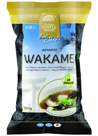 Wakame, suszone wodorosty 100% naturalne 100g - Golden Turtle Brand for Chefs