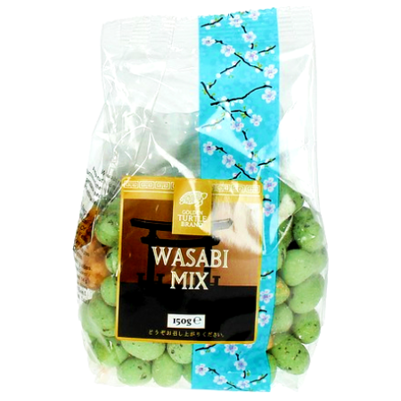 Wasabi mix, orzeszki w pikantnej skorupce 150g - Golden Turtle Brand
