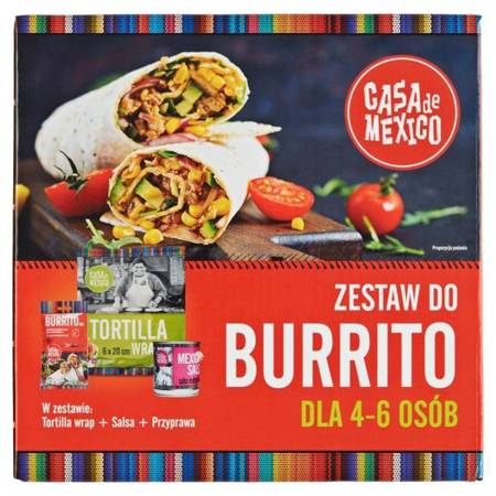 Zestaw do burrito 475g - Casa de Mexico