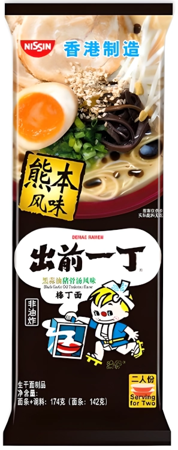 Zupa Damae Ramen Black Garlic Oil Tonkotsu o smaku wieprzowym 174g - Nissin