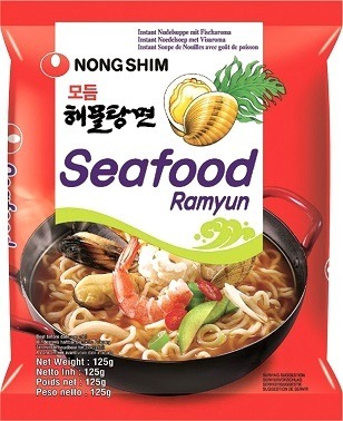 Zupa Ramen Seafood Ramyun owoce morza 125g ostra - Nongshim