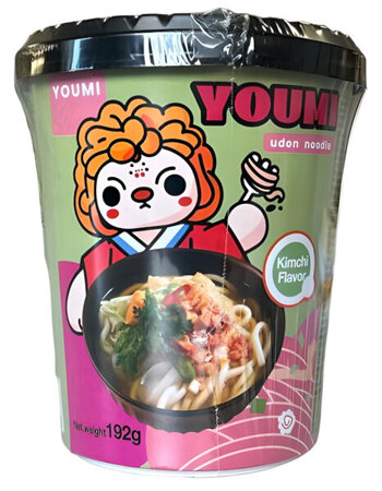 Zupa instant Udon Kimchi Flavor Cup, ostra 192g - Youmi