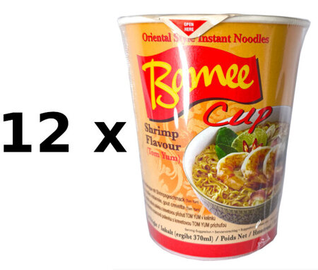 Zupa instant o smaku krewetek Tom Yum 12 x 60g - Bamee