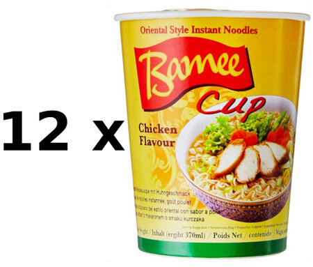 Zupa instant o smaku kurczaka 12 x 60g - Bamee