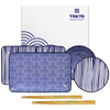 Zestaw do sushi Gift Box Nippon Blue Lines & Dots, 6 elementów - Tokyo Design Studio