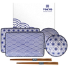 Zestaw do sushi Gift Box Nippon Blue Star Wave, 6 elementów - Tokyo Design Studio